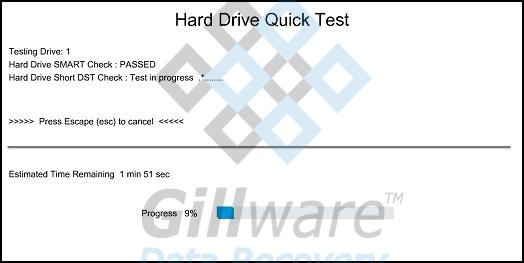hard drive short dst check failed hp fix